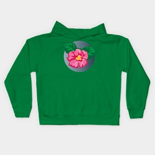 Spring Hibuscus Kids Hoodie